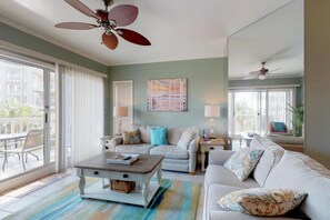 House, Multiple Beds (Two-Bedroom Apartment) | Living area