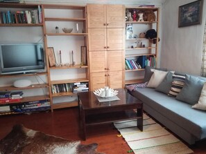 Télévision, lecteur de DVD, baby-foot, table de tennis de table