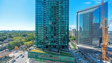 Elite Apartment, 2 Bedrooms, Fireplace, City View | View from room