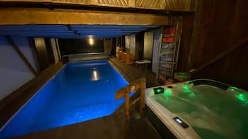 Indoor pool, a heated pool