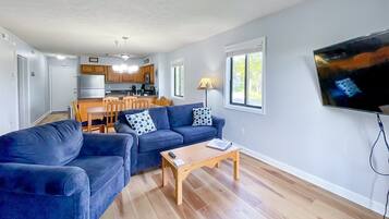 House | Living room | Flat-screen TV, fireplace, DVD player