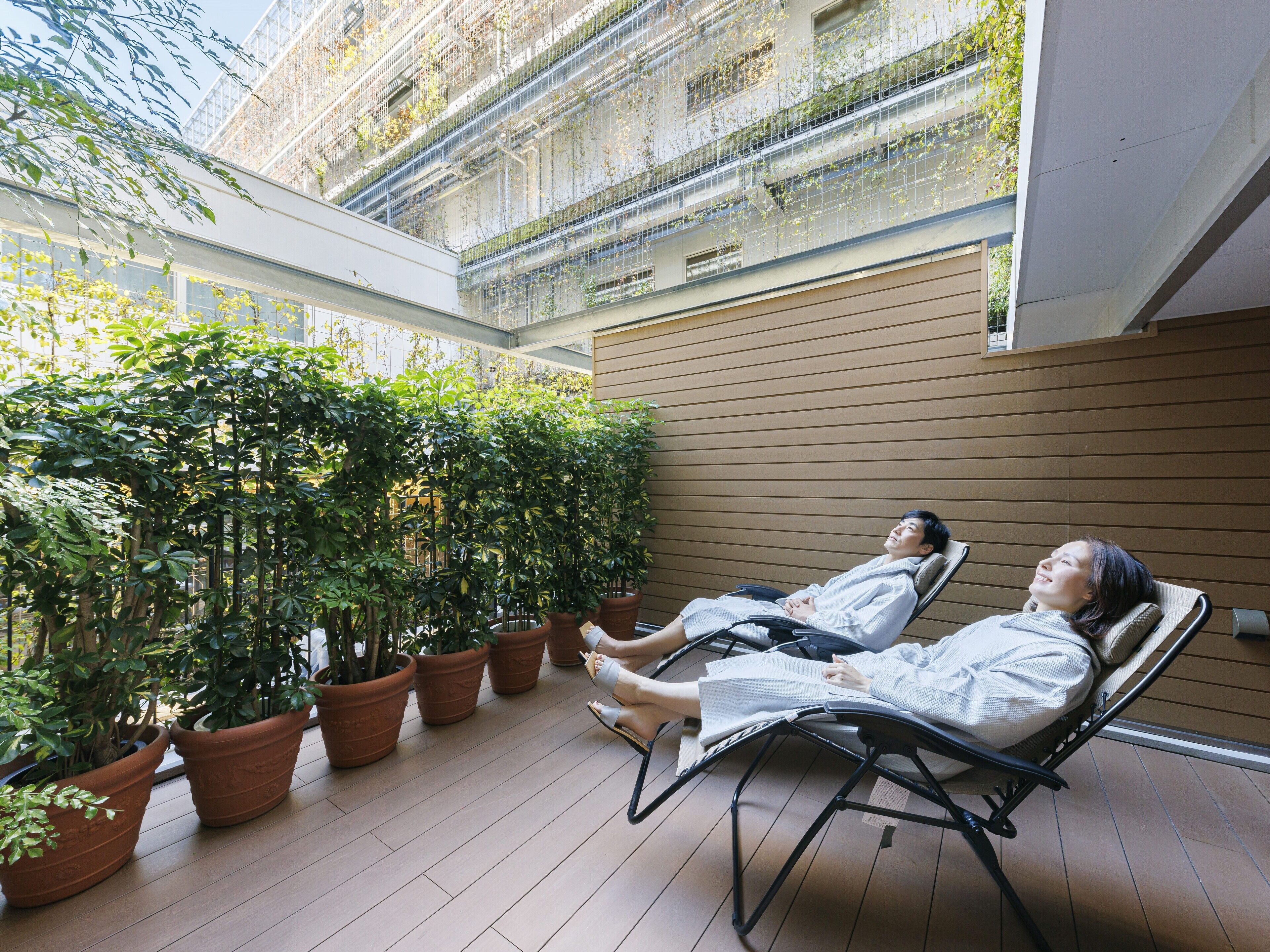 Tomannsrom, ikke-røyk, hageutsikt (Terrace Sauna Room with Lounge Access) | Utsikt fra rommet