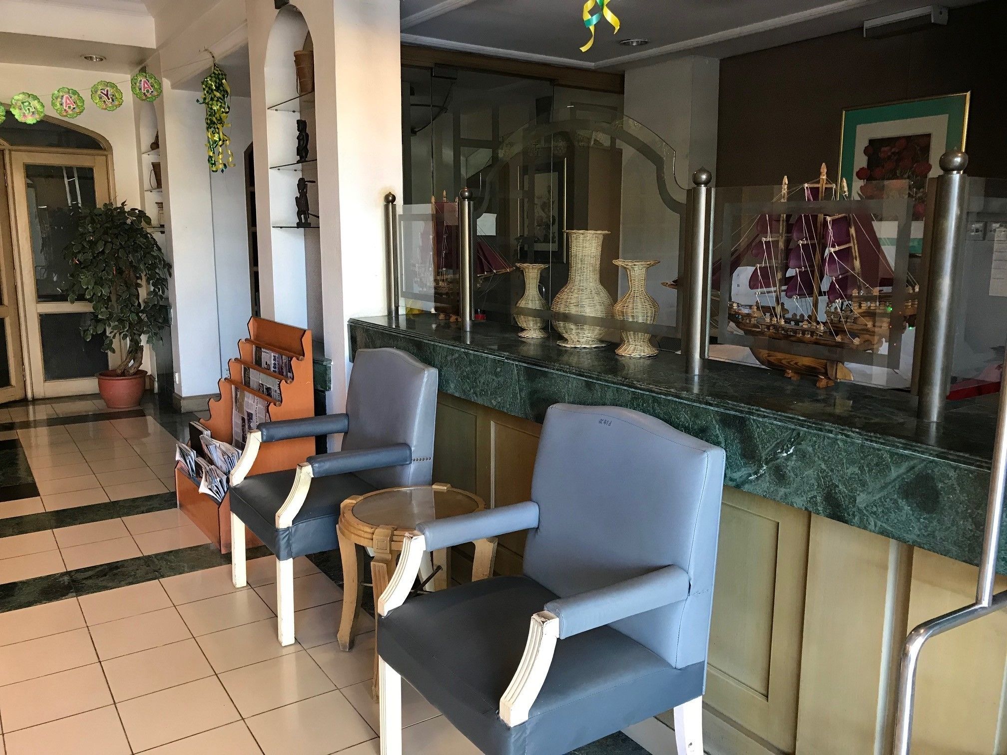 Lobby sitting area
