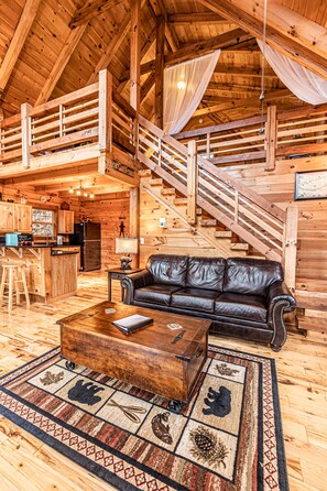 Smart TV, chimenea, videojuegos y reproductor de DVD 