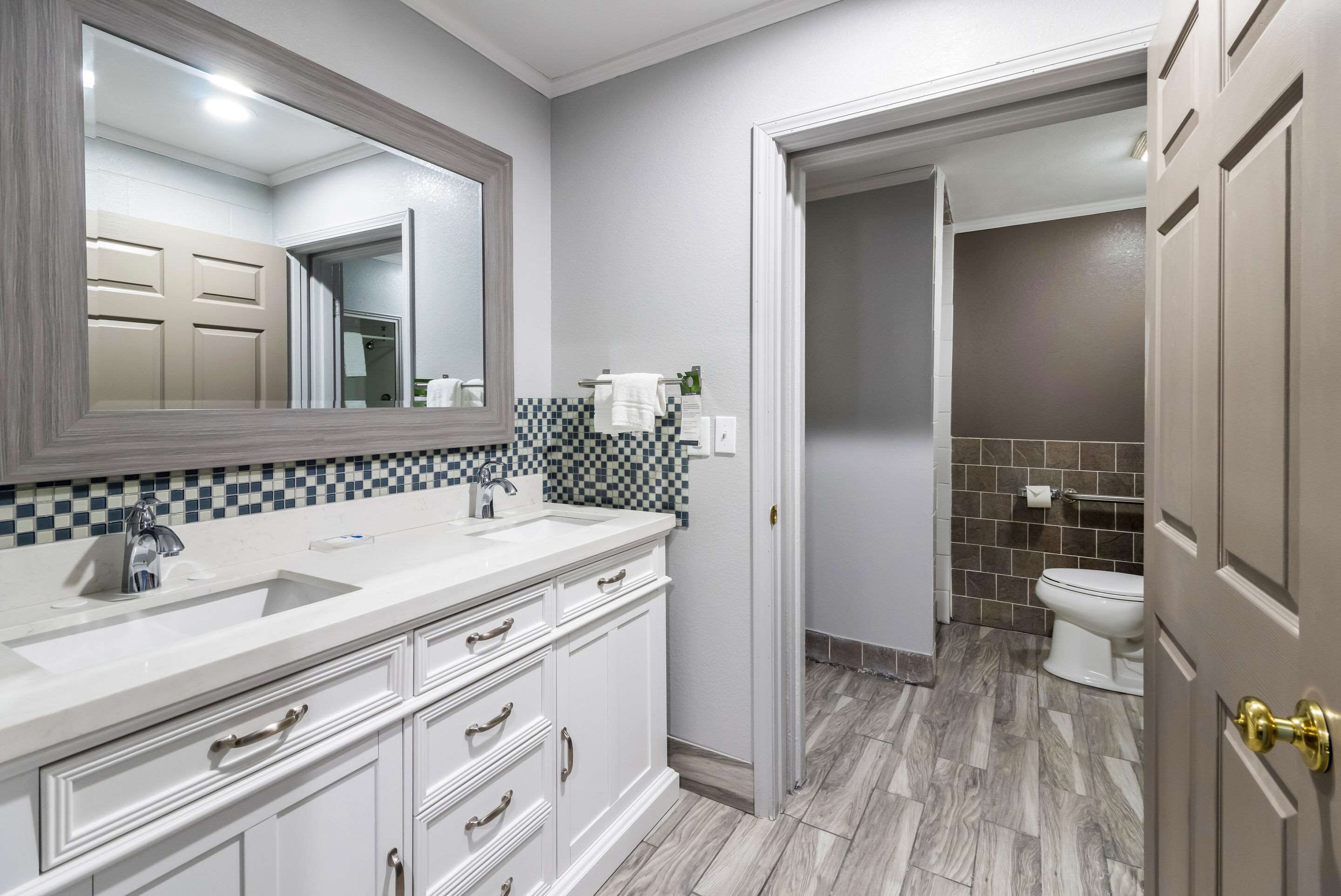 free toiletries, hair dryer, towels, soap