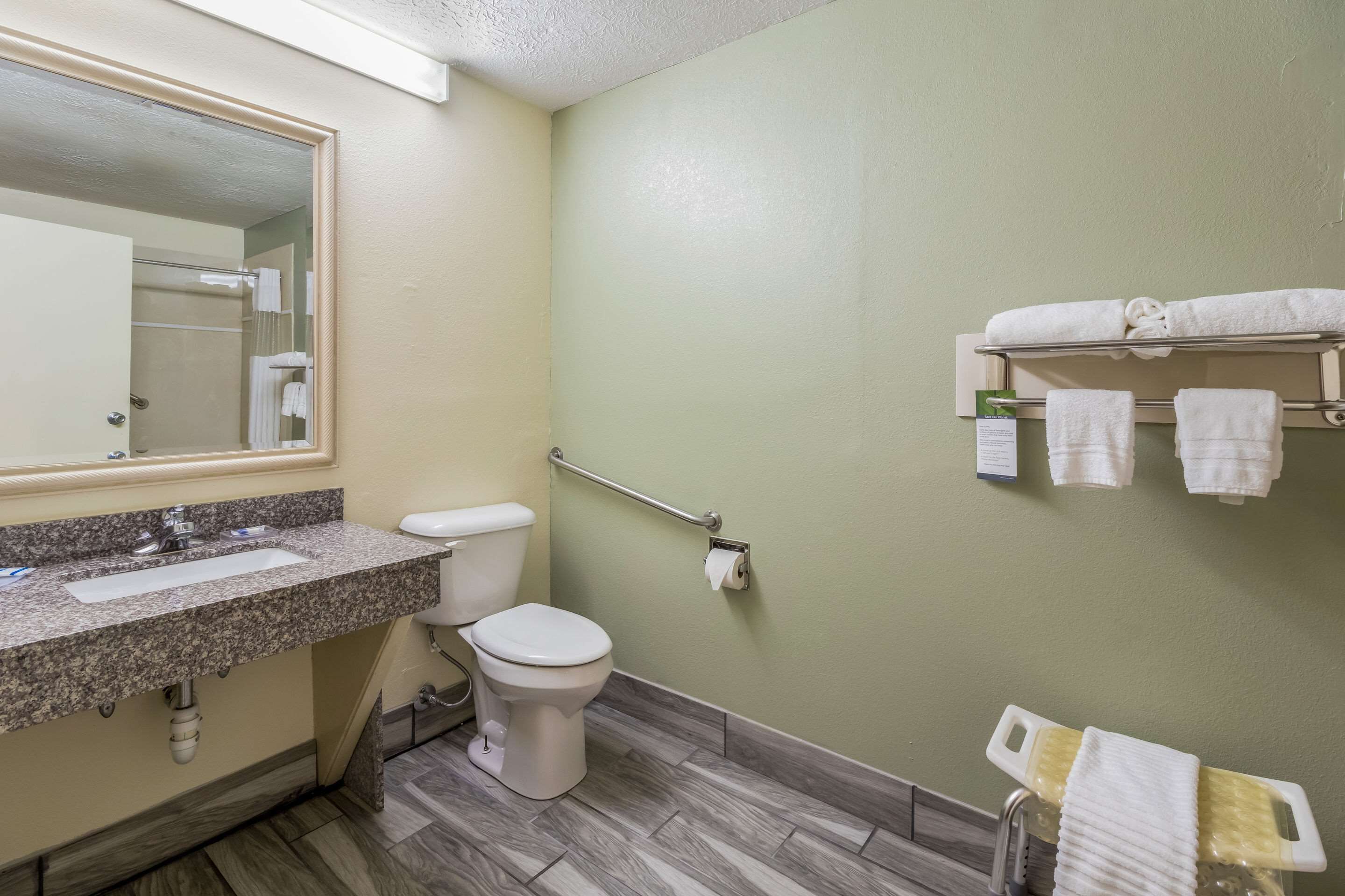 free toiletries, hair dryer, towels, soap