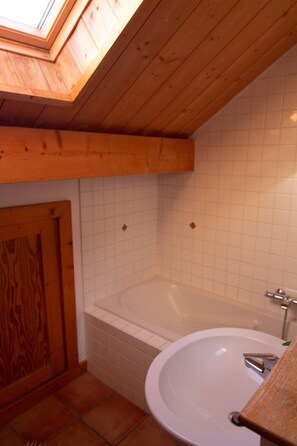 Combined shower/bathtub, hair dryer - Chalet Gyronde - Your alpine getaway (Vallouise Pelvoux)