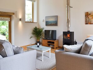 Fireplace, DVD player