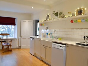 Dishwasher, high chair, cookware/dishes/utensils - 3 bedroom accommodation in St Cyrus, near Montrose (St Cyrus, near Montrose)