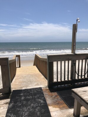 Aan het strand, ligstoelen aan het strand