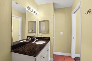 Bathtub, hair dryer, towels
