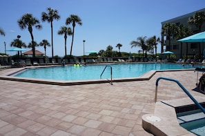 A heated pool