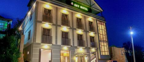 Front of property - evening/night
