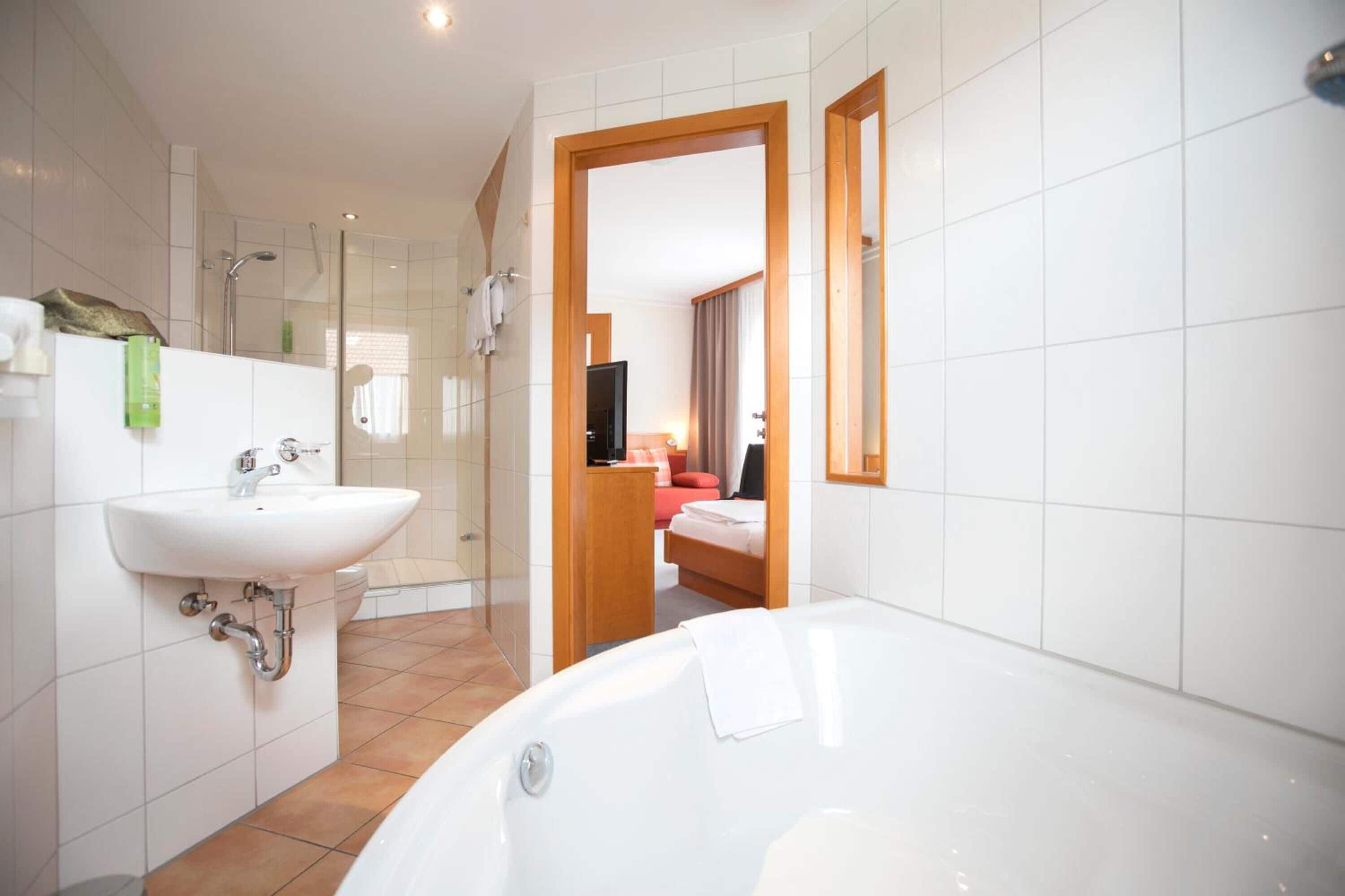 free toiletries, hair dryer, towels, soap