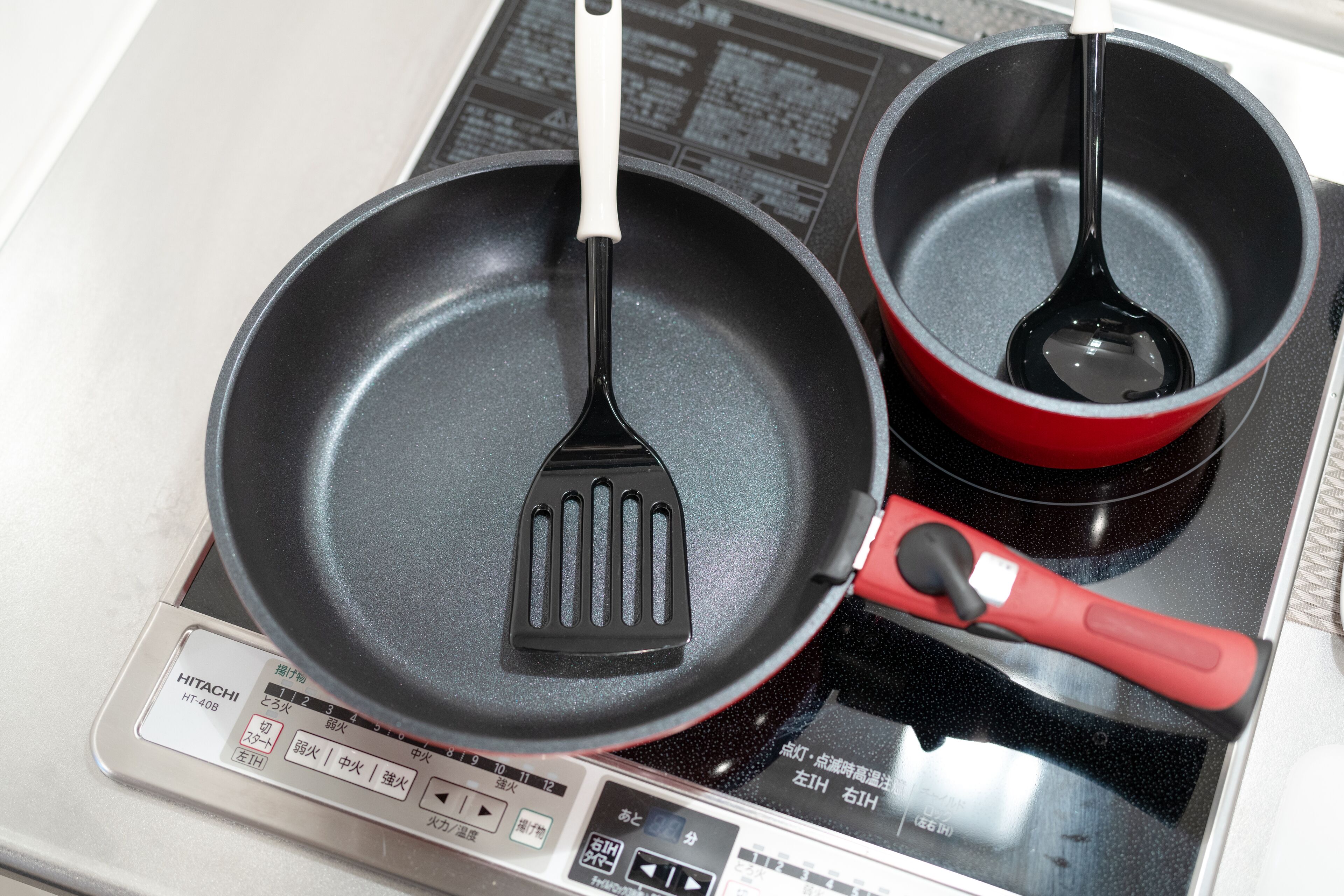 fridge, microwave, stovetop, electric kettle