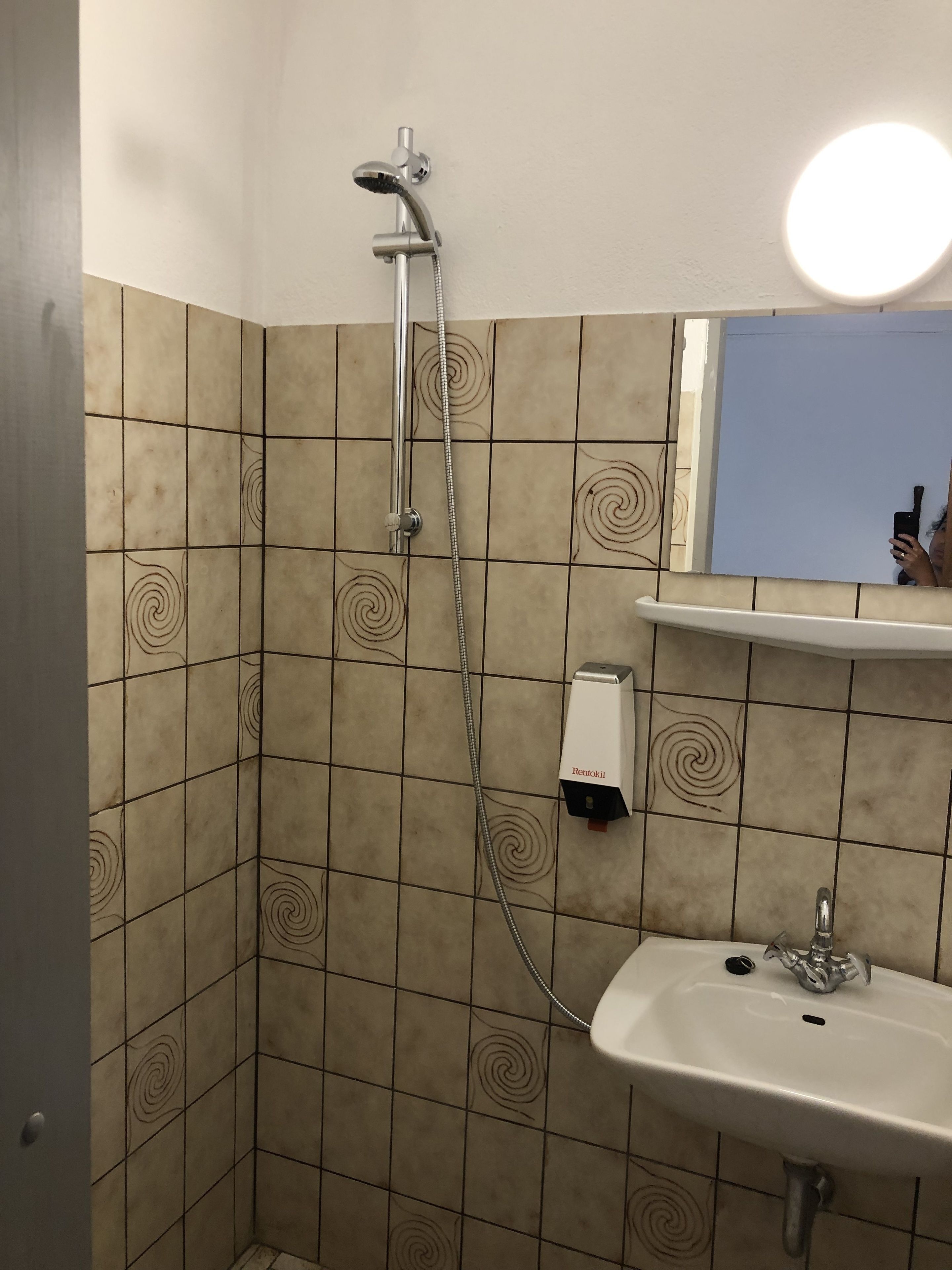 Bathroom | Shower, towels, soap, toilet paper