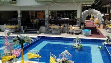 Aussenbereich für Bankette