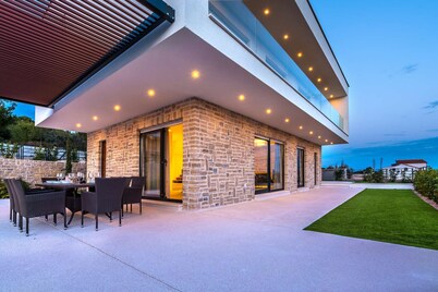 Villa Carrera- modern villa for 10 guests with a pool and hot-tub close to the beach by MyWaycation