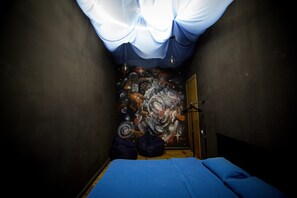 Standard Double Room, City View | Hypo-allergenic bedding, desk, blackout drapes, iron/ironing board - Elements Hostels (Kyiv)