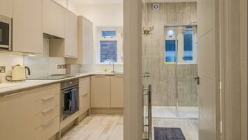 Apartment, 1 Double Bed with Sofa bed | Private kitchen | Coffee/tea maker, fridge, microwave, stovetop