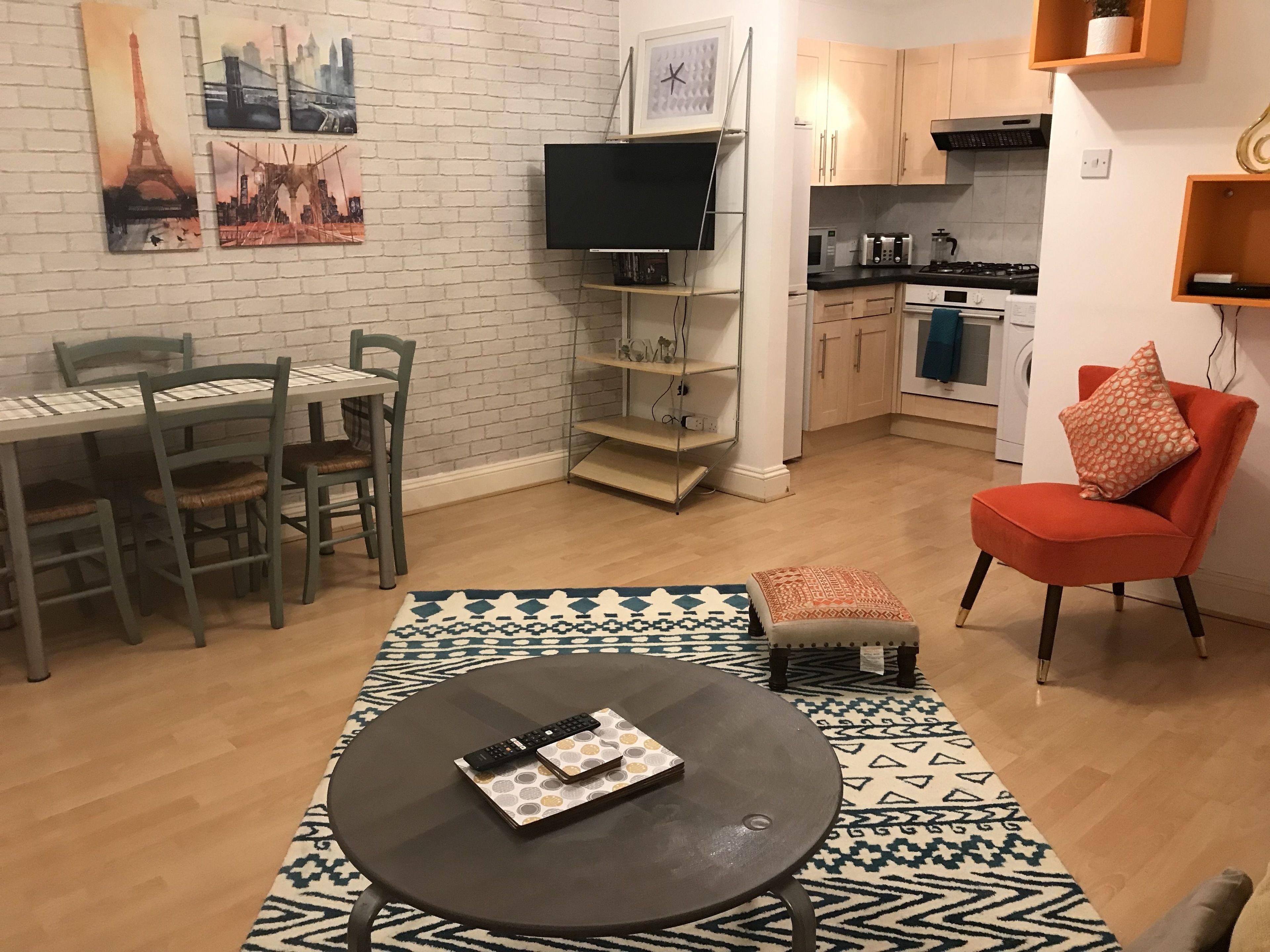 Apartamento, 1 cama de casal e sofá-cama | Área de estar