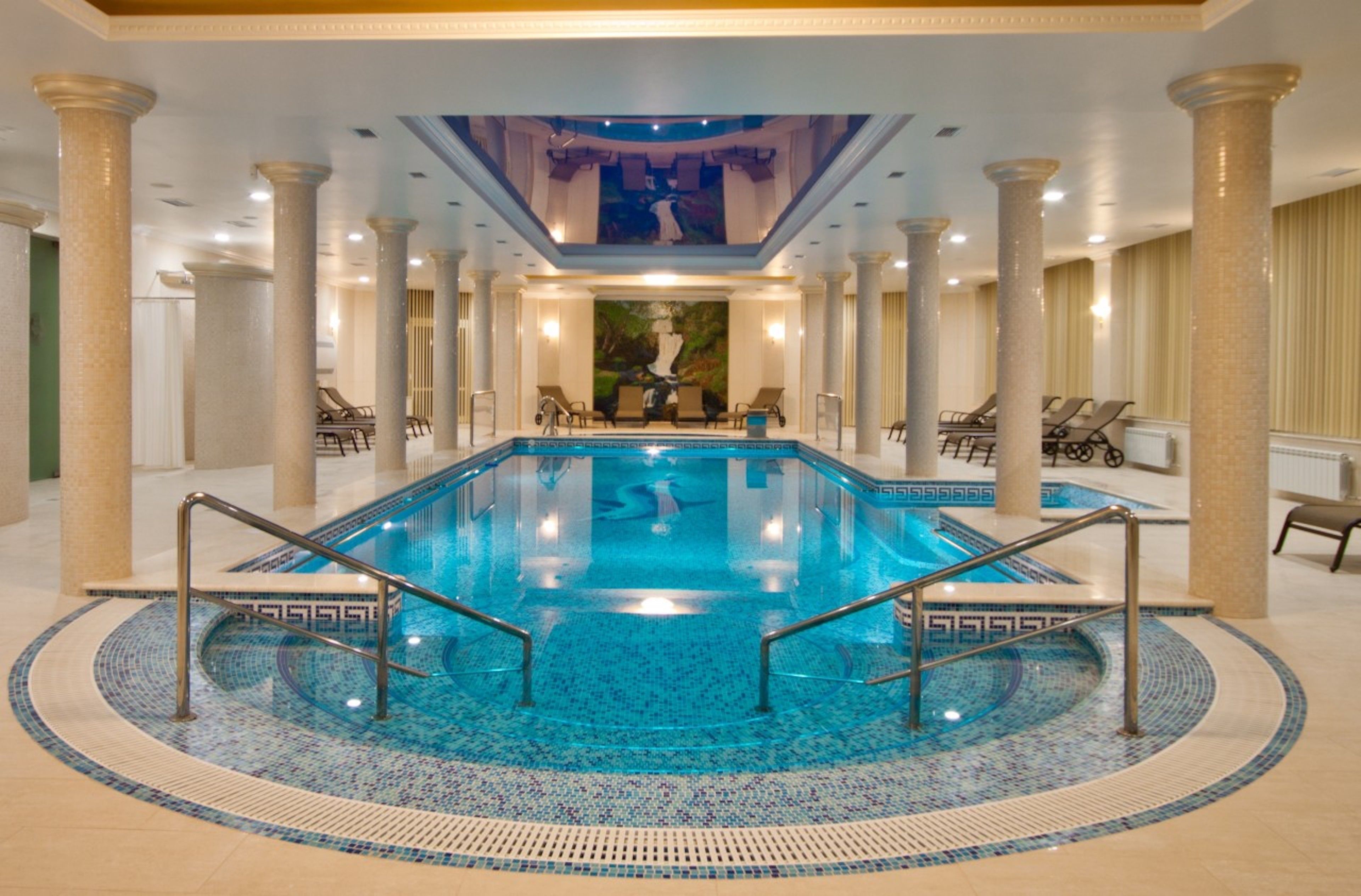 Indoor pool, seasonal outdoor pool
