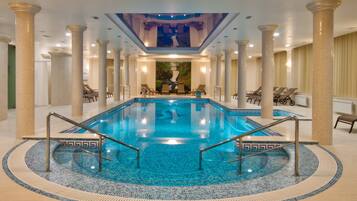 Indoor pool, seasonal outdoor pool