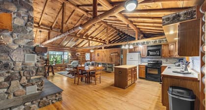 Cabine confortable de 3 chambres dans le pays, 6 couchages