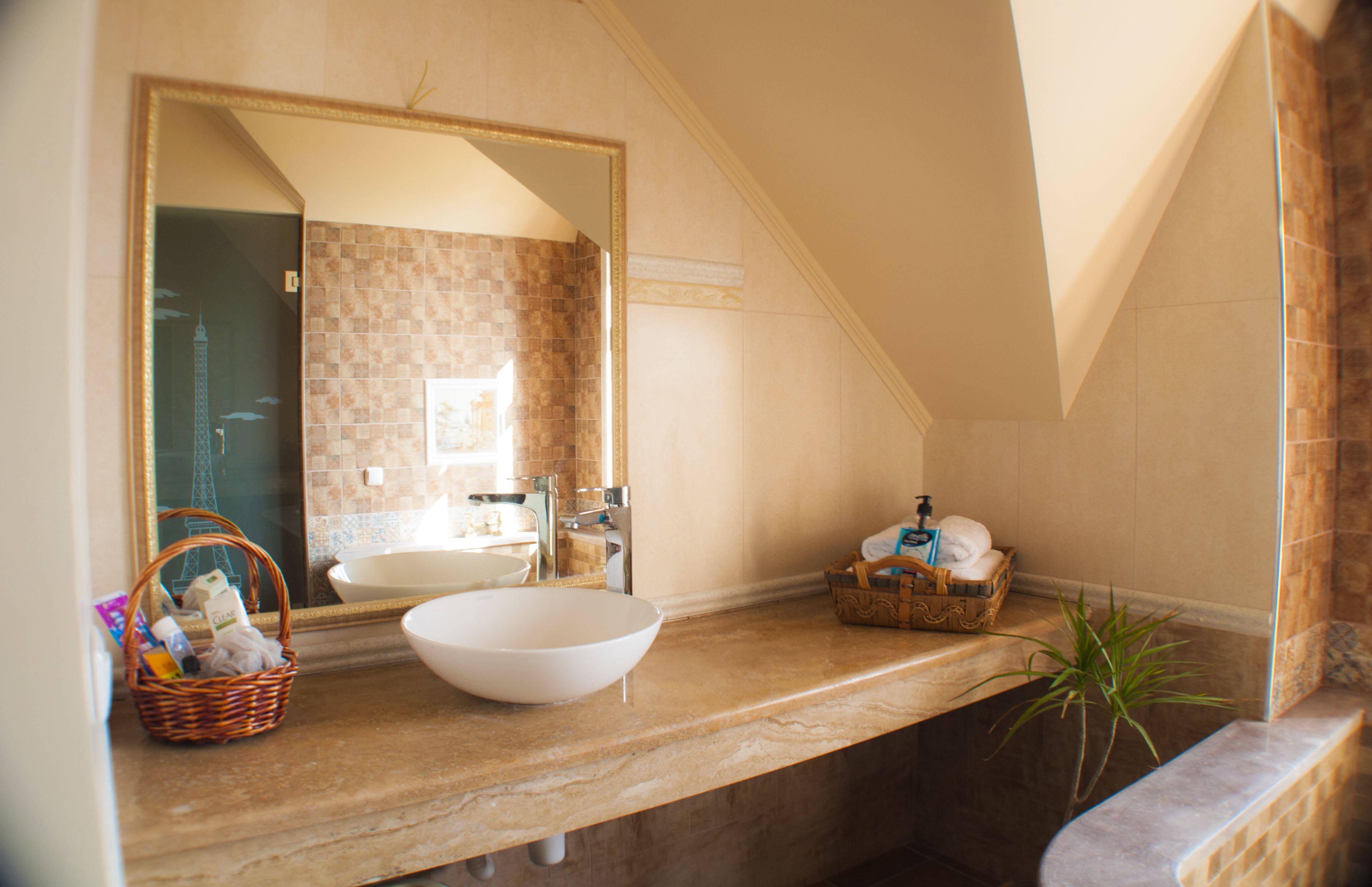 luxury double room (leonardo da vicni) | bathroom sink