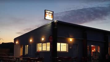 Front of property – evening/night