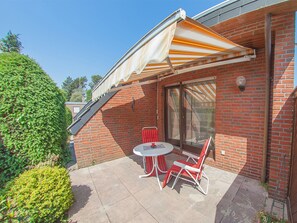 Outdoor dining - Vacation apartment Albert, holiday apartment rental North Sea - Ferienwohnung Albert (Varel)