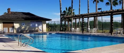 Una piscina riscaldata