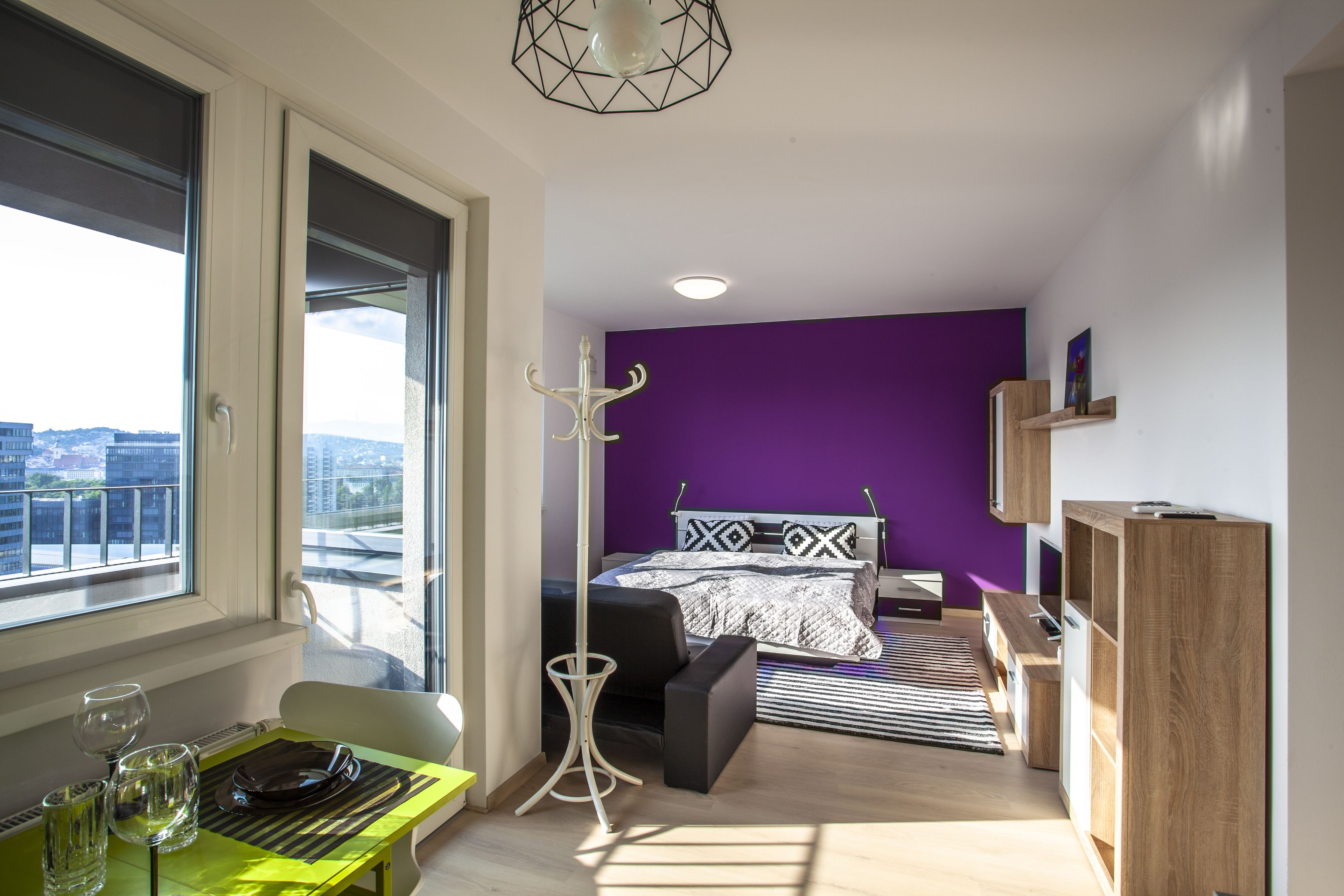 슈피리어 아파트, 시내 전망 | 메모리폼 침대, 노트북 작업 공간, 암막 커튼, 유아용 침대