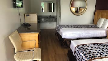 Blackout drapes, iron/ironing board, free WiFi, bed sheets