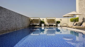 2 outdoor pools, open 6:00 AM to 10:00 PM, sun loungers