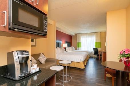 Premium bedding, desk, laptop workspace, blackout drapes. City Express by Marriott Washington, DC Northeast