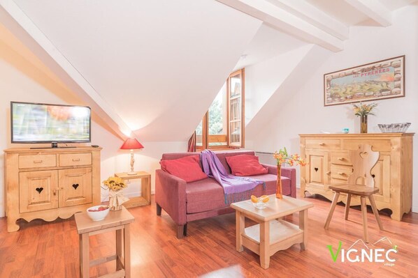 Living area - Wifi, Ground floor, tv, ski locker, 45m², Saint Lary Soulan (Vignec)