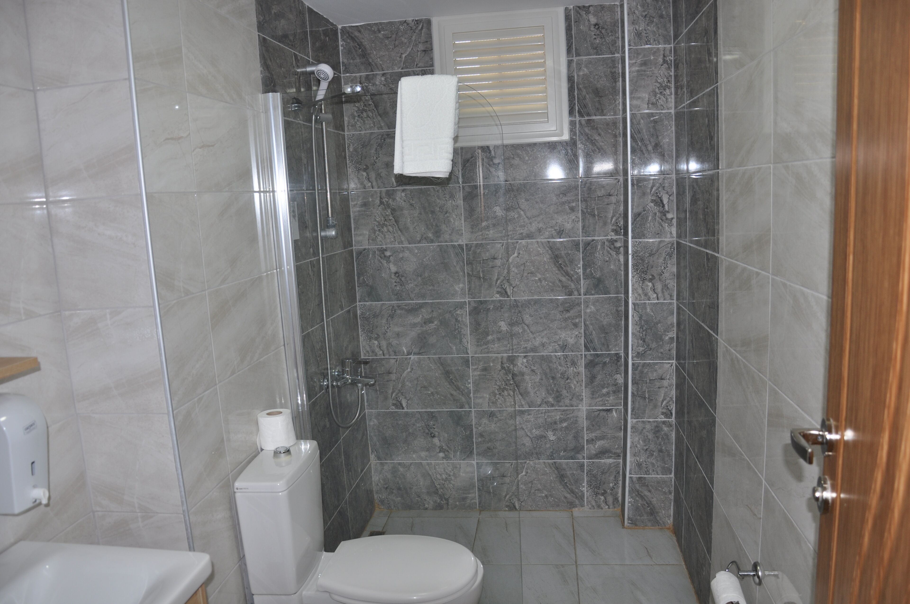 shower, free toiletries, hair dryer, slippers