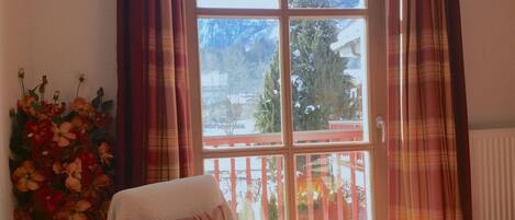 Téléviseur, foyer, lecteur de DVD, livres