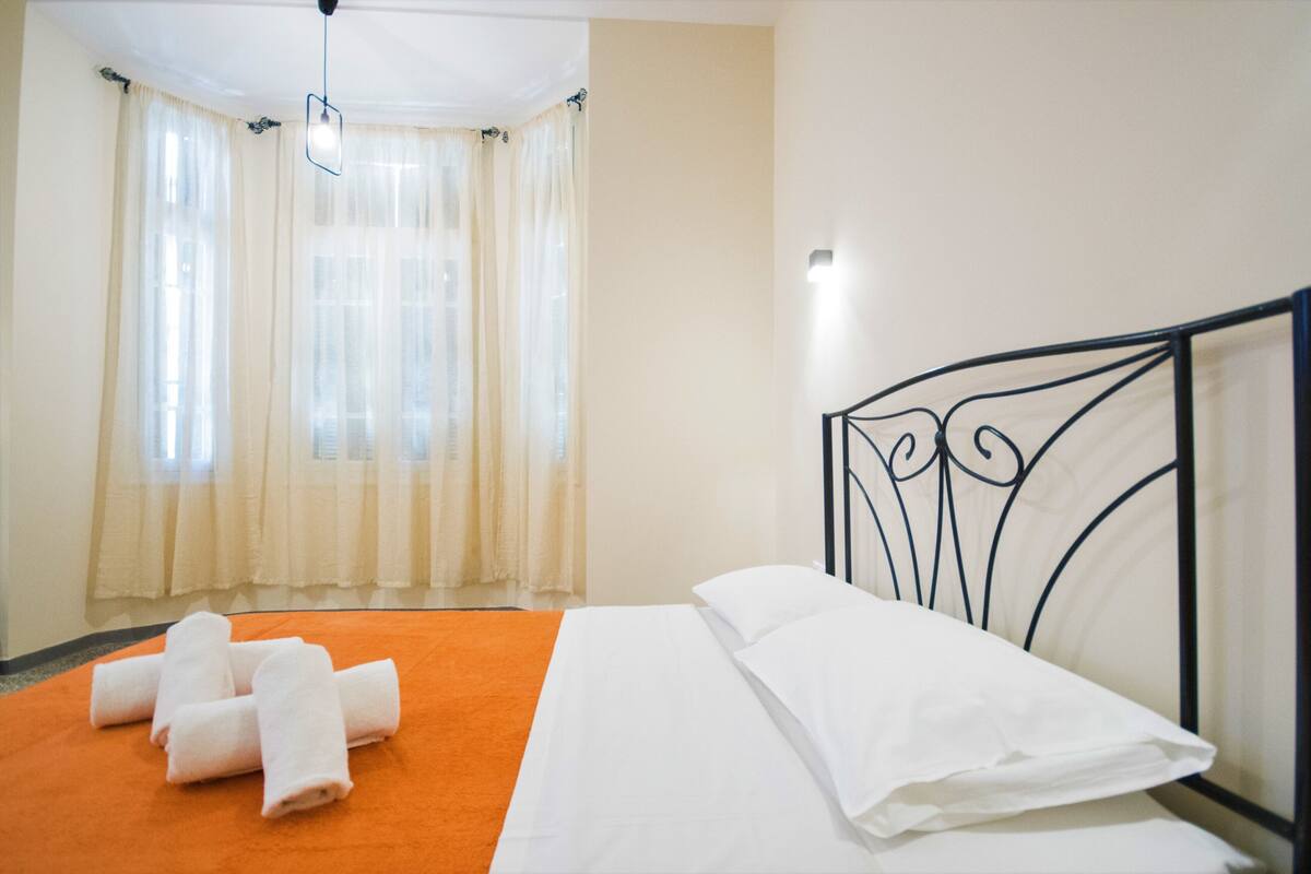 1 bedroom, desk, blackout drapes, iron/ironing board (on request)