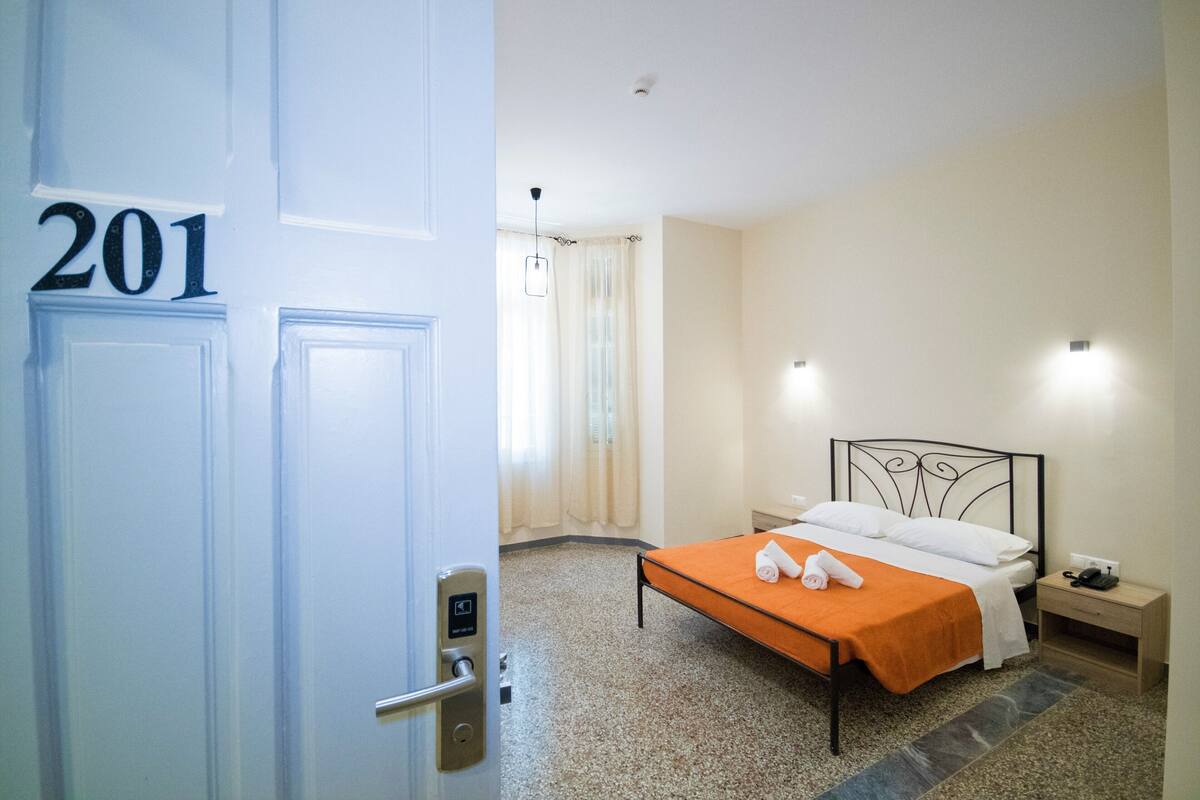 1 bedroom, desk, blackout drapes, iron/ironing board (on request)