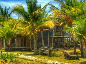 独特木屋, 海洋景观 (Chale de Frente Para o Mar) | 迷你吧、特色装修、床单