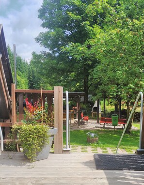 Terrace/patio - Hiking hut and vacation home Zum Glückstal (Neuhaus am Rennweg)