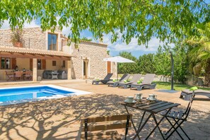 Pool - FINCA MIRALLES - Villa with private pool in Búger. Free WiFi (Búger)