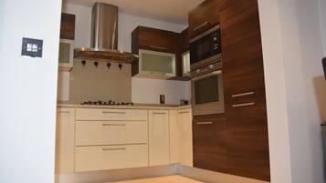 Microwave, oven, dishwasher, high chair