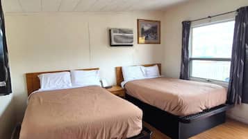 Room, 2 Double Beds, Non Smoking | In-room safe, free WiFi, bed sheets