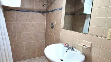 Room, 1 Queen Bed, Non Smoking | Bathroom | Shower, free toiletries, towels