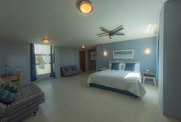 Individually furnished, desk, laptop workspace, blackout curtains