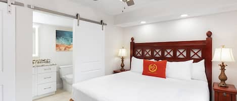 2 bedrooms, in-room safe, iron/ironing board, WiFi