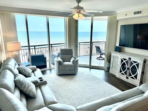 Smart TV, DVD player, books